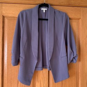 Violet 3/4 Sleeve Open Front Blazer